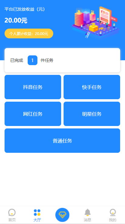 快手抖音霸屏天下/自动挂机赚钱/微信朋友圈微信抖音快手点赞任务平台源码